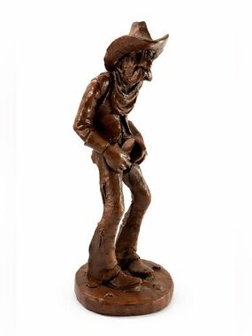 Vintage Red Mill Cowboy Figurine R Wetherbee Jr 1986 Western Statue 10.5”